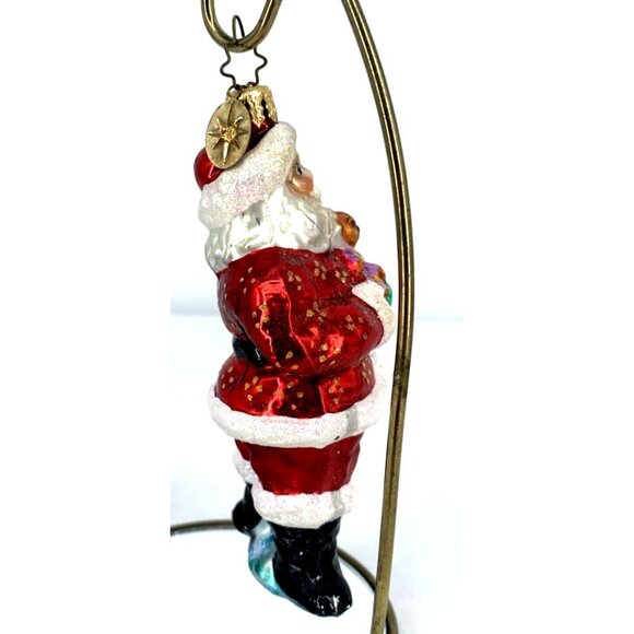 Radko Victorian Santa Claus with Teddy Bear Christmas Ornament 4.5" - Picture 4 of 7